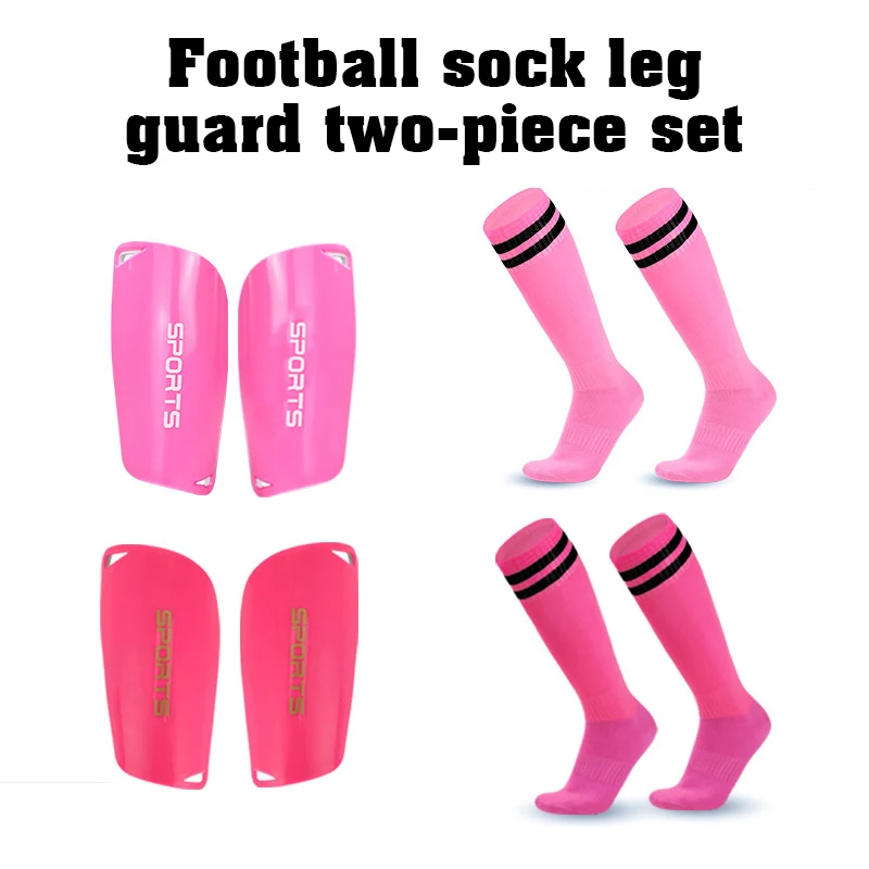 Soccer Pads Set With Shin Sleeves And Long Soccer Socks Soccer Shin Guards 2 Piece Set Soccer Exercise Gifts