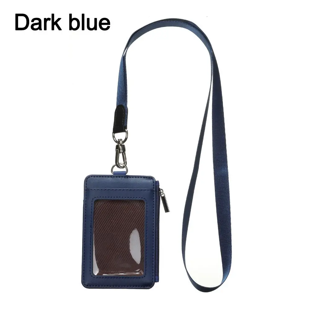 Nuovo porta carte portatile in vera pelle porta carte portamonete porta badge