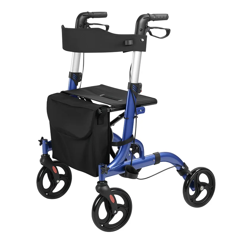 سبائك الألومنيوم القيادة الخفيفة سوبر ماركت التسوق المشي يمكن دفعها جلوس القيادة