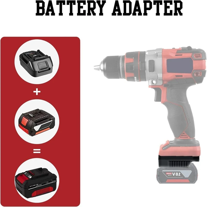 Battery Adapter For  18V GBA Li-Ion Battery Converter To For Einhell 18V Lithium Battery Power Tools Drill
