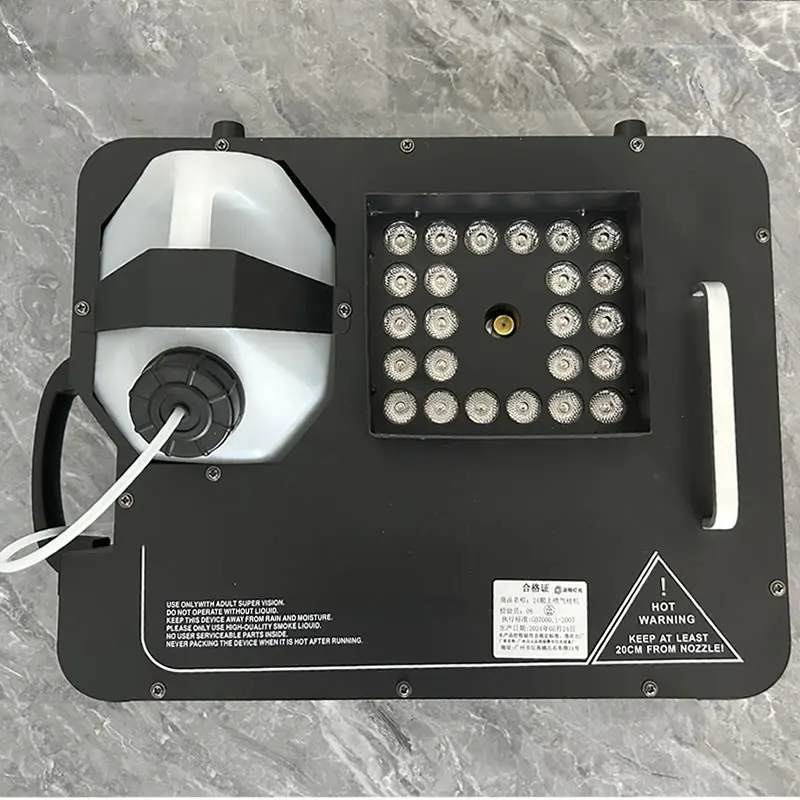 1500W Verticale Rookmachine Draagbare 24x9W RGB LED Rook Rookmachine Luchtkolom Jet DMX Afstandsbediening voor DJ Disco Party Stage Fogger