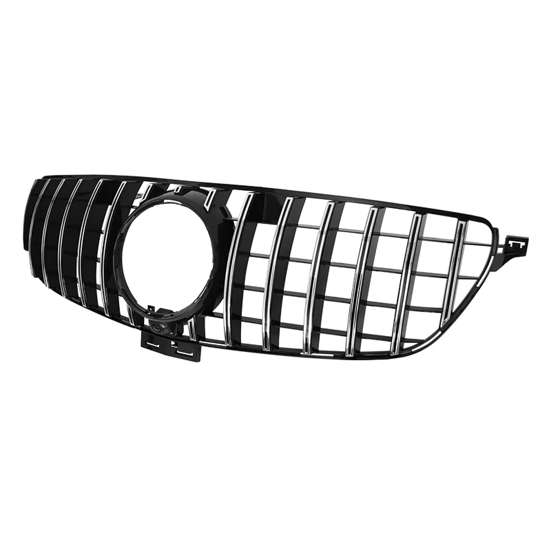 Silver Chrome Front grill GT GTR style grille for Mercedes Benz W166 GLE CLASS 2016-2019