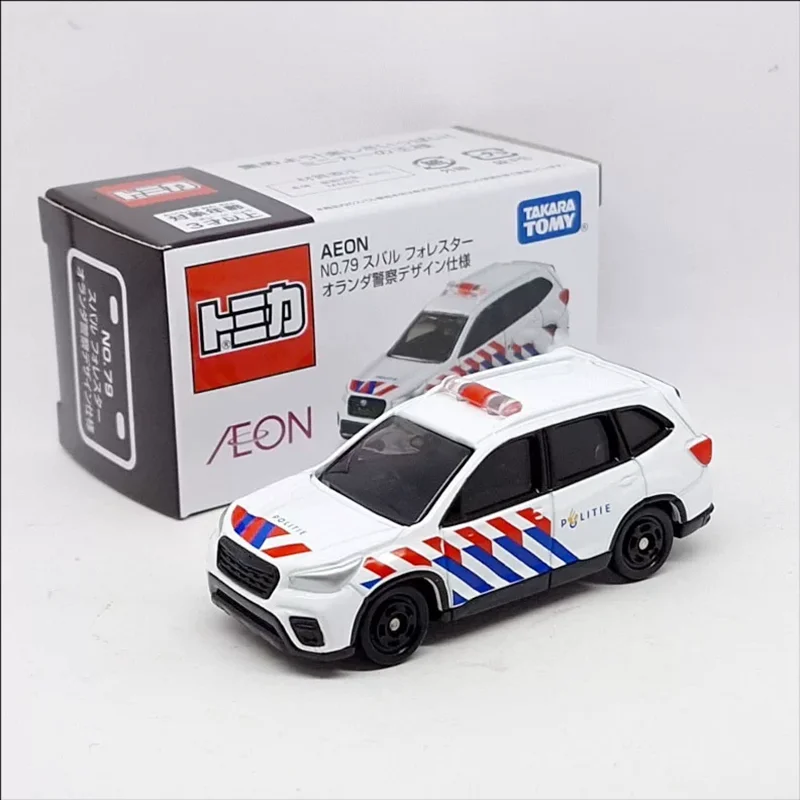 TOMICA Diecast 1:60 Scale Subaru Forester Dutch Patrol Car AEON Alloy Car Model Static Display Collectible Toy Gift Souvenir