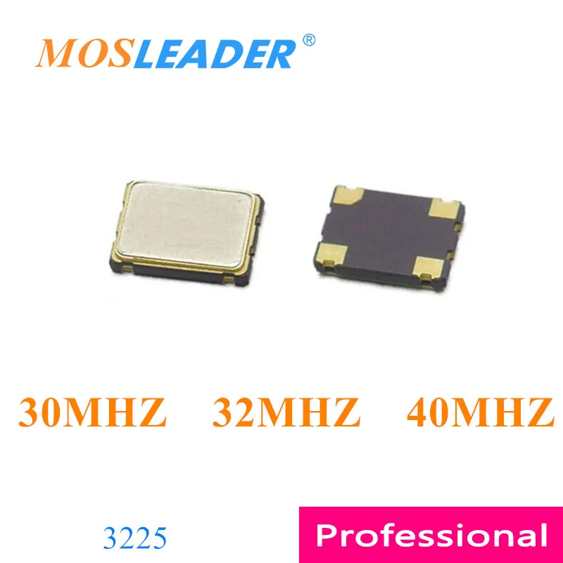Mosleader 1000PCS 3000PCS 3225 4P 30MHZ 32MHZ 40MHZ 3.2*2.5mm 30M 32M 40M Passive crystal oscillator SMD Crystals