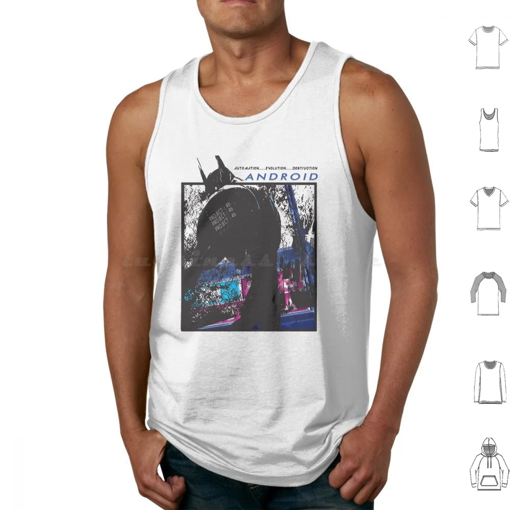 Gleipnir ''project 46'' V3 Tank Tops Vest Sleeveless Android Automation Evolution Destruction Saiba Pink Japanese Japan Manga