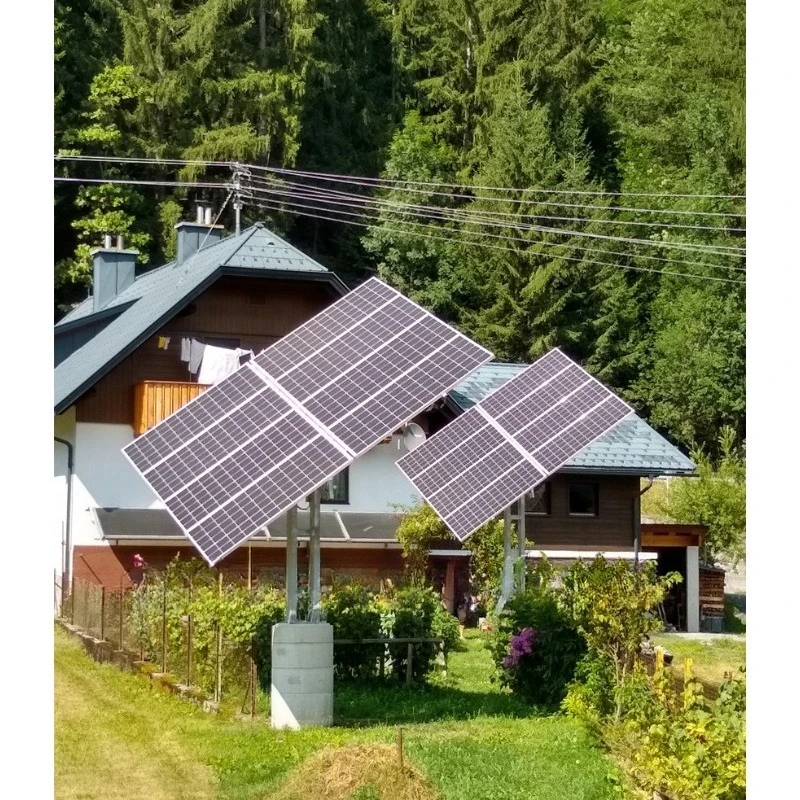 Автоматическая двухосевая солнечная система Комплект солнечных панелей Двухосевой трек системы