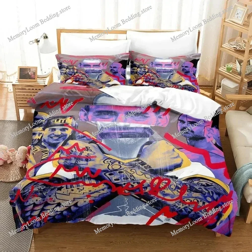 CM Punk Aew The Best In The World Bedding Set Duvet Cover Bed Set Quilt Cover Pillowcase Comforter king Queen Size Boys Adult