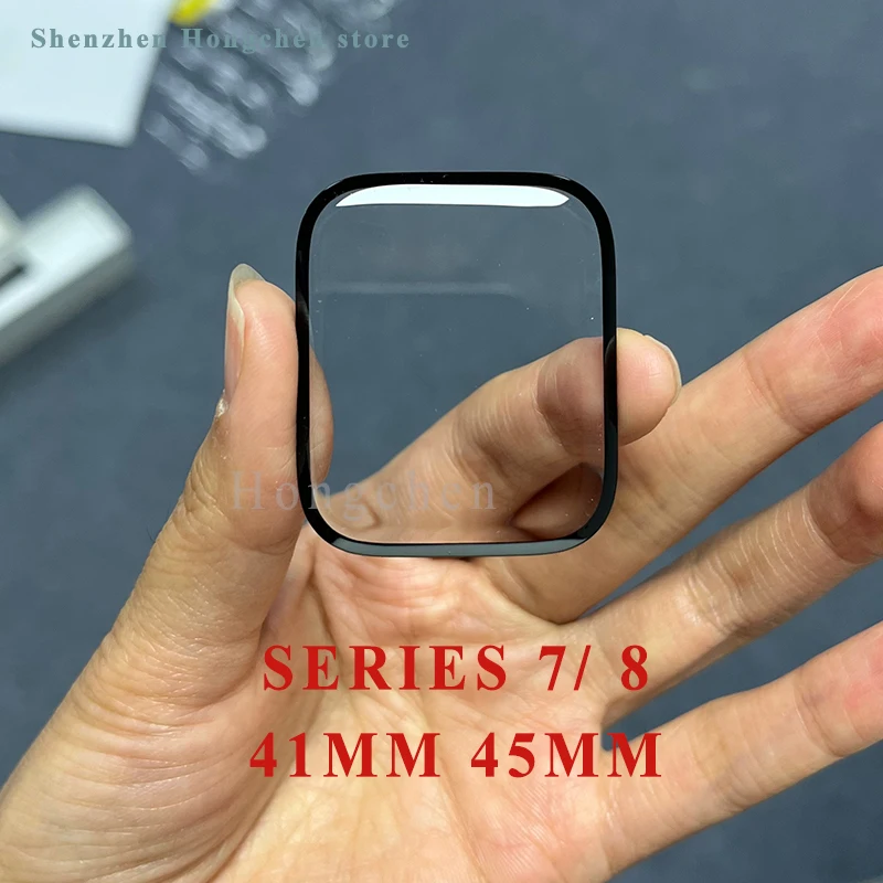 Outer Glass Screen For Apple Watch SERIES 1 4 5 6 SE 44MM 40MM 7 8 41mm 45mm External Glasses Lens Panel OCA Replacement Repair