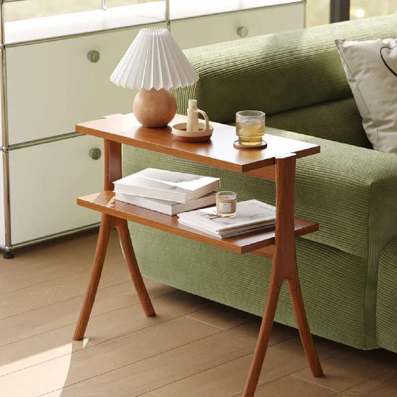 

wood Fido ladder stool multi-functional household door shoe change small apartment corner coffee table low foot pedal
