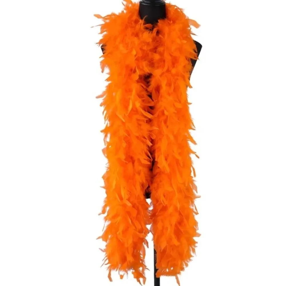 Cute Solid Color Feather Boa Turkey Feather Fluffy Feather Scarf Multiple Colors Shawl Apparel Fabric Craft