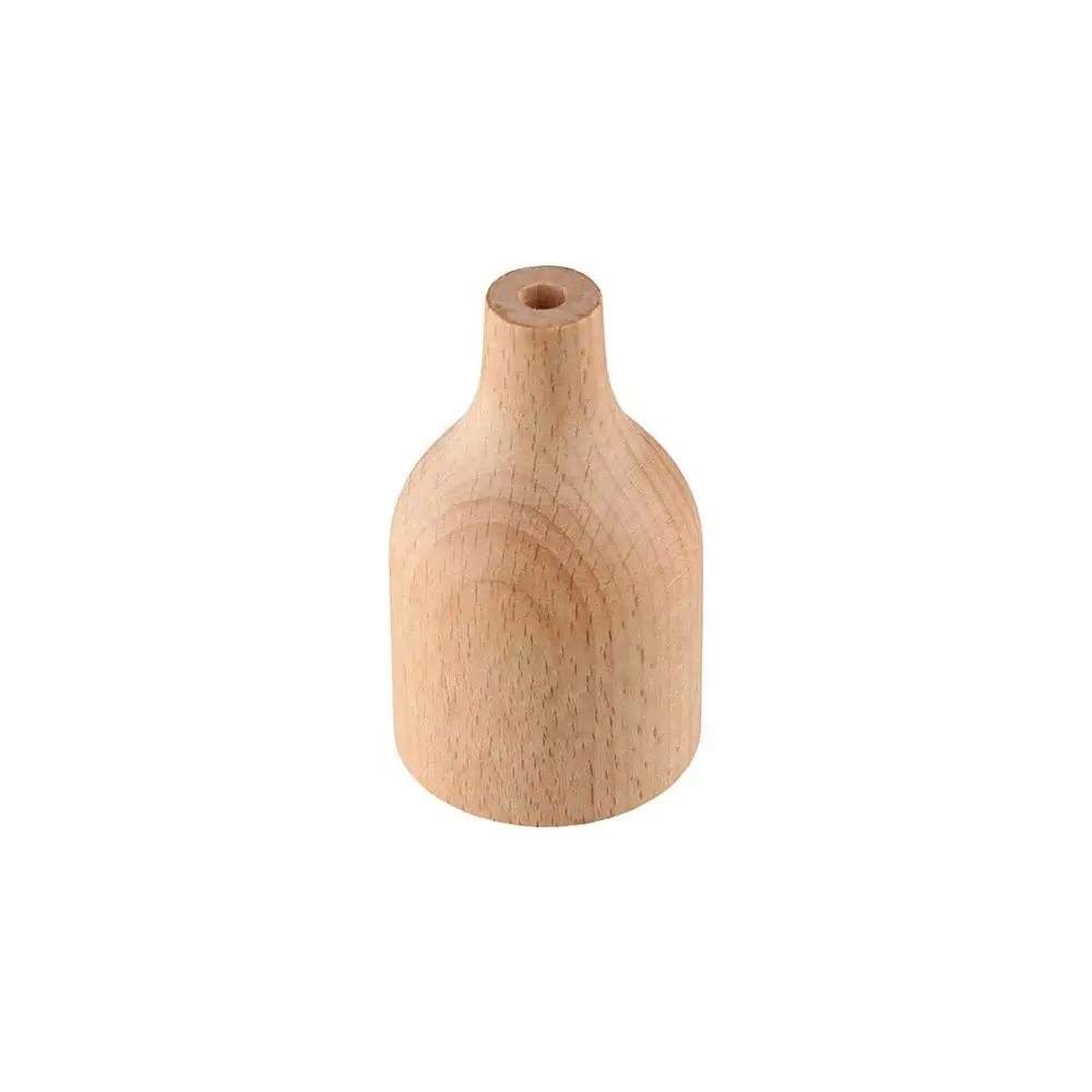 Glass Volatile Empty Bottle Refillable Creative Fragrance Diffuser Bottle Transparent DIY Diffuser Bottles with Wooden Cap