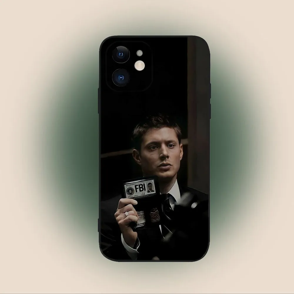 Celebrity D-Dean Winchester Phone Case For iPhone 15,14,13,12,11,Plus,Pro Max,XS,X,XR,SE,Mini,8,7 Soft Silicone Black Cover