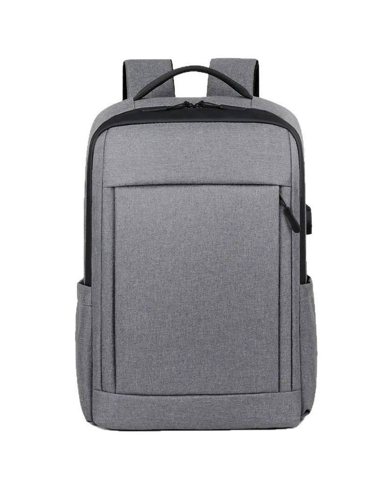 

Anti-splashing Oxford Cloth Commuter Backpack Solid Color Student Laptop Bag