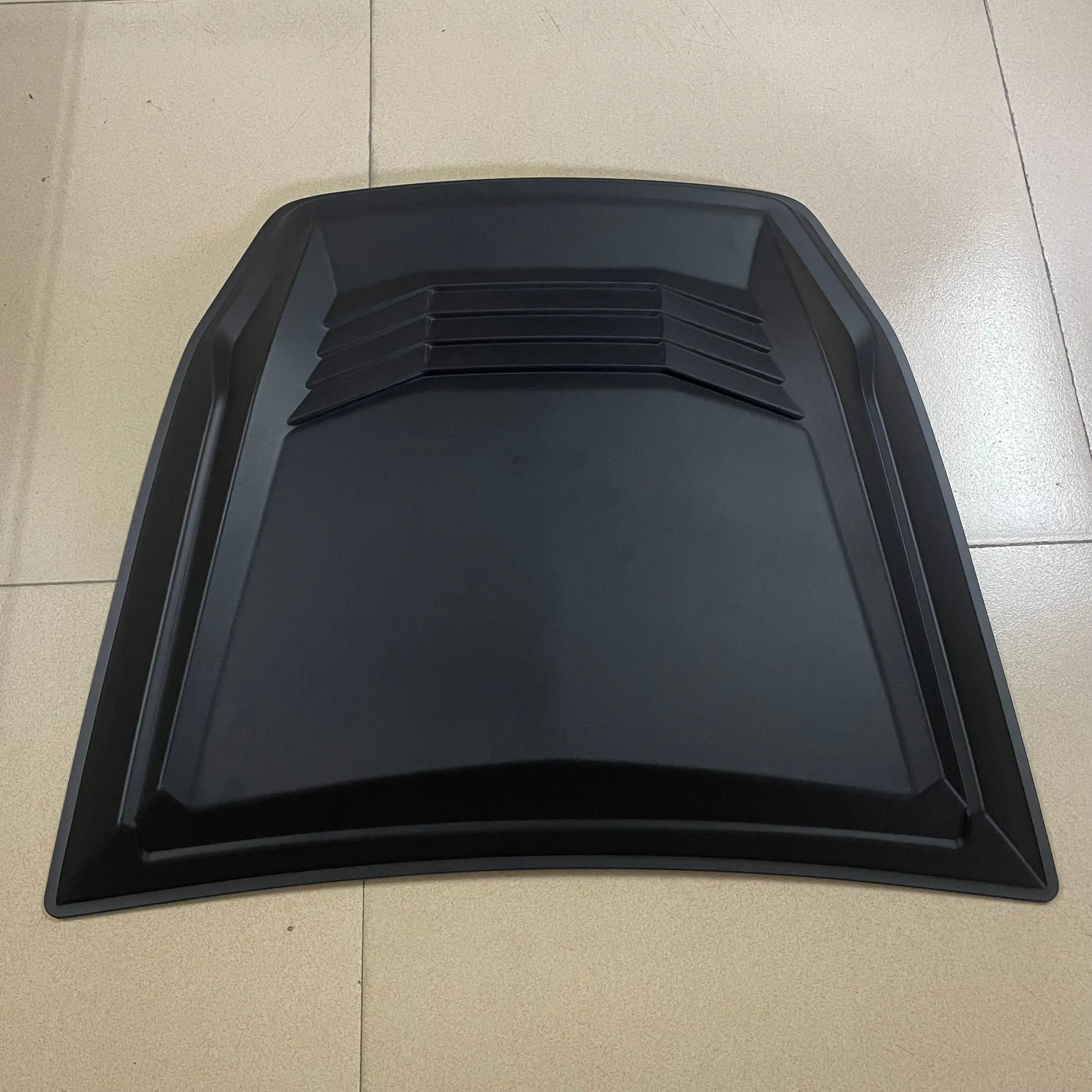 DUKE4WD Car Auto Exterior Accessories Front Bonnet Scoop Hood Cover For hilux revo 2015-2017 Wildtrak Raptor Everest Matte Black