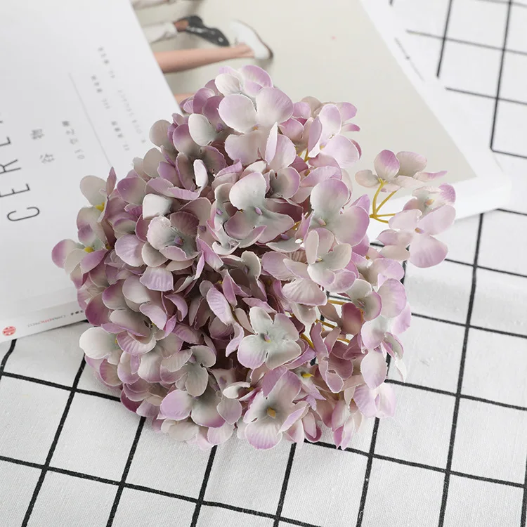 Home Decoration Preserved Flower Romantic Fashion 11-Pronged Hydrangea Artificial Flower