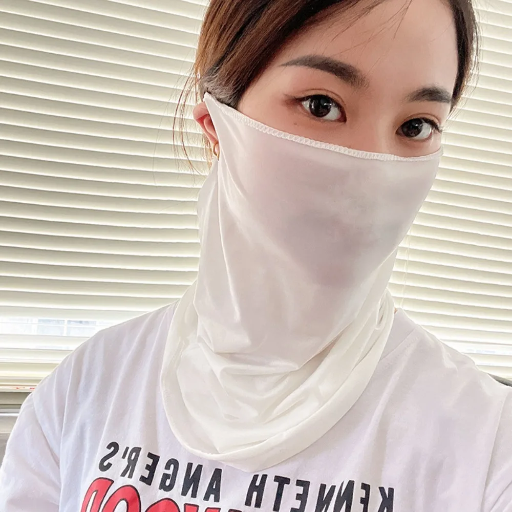 وشاح حرير جليدي للحماية من أشعة فوق البنفسجية ، قناع غطاء الوجه ، أنبوب الرقبة ، التجفيف السريع ، في الهواء الطلق ، صيد الأسماك ، ركوب الدراجات ، السحر ، دراجة نارية ، باندانا للتنفس #4