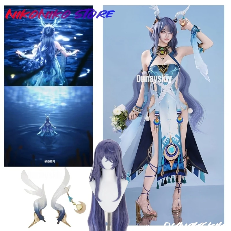 

Lauma Cosplay Costume Game Genshin Impact Halloween Christmas Role Playing Party Women Size XS-XXL Cute Dress Exquisite props