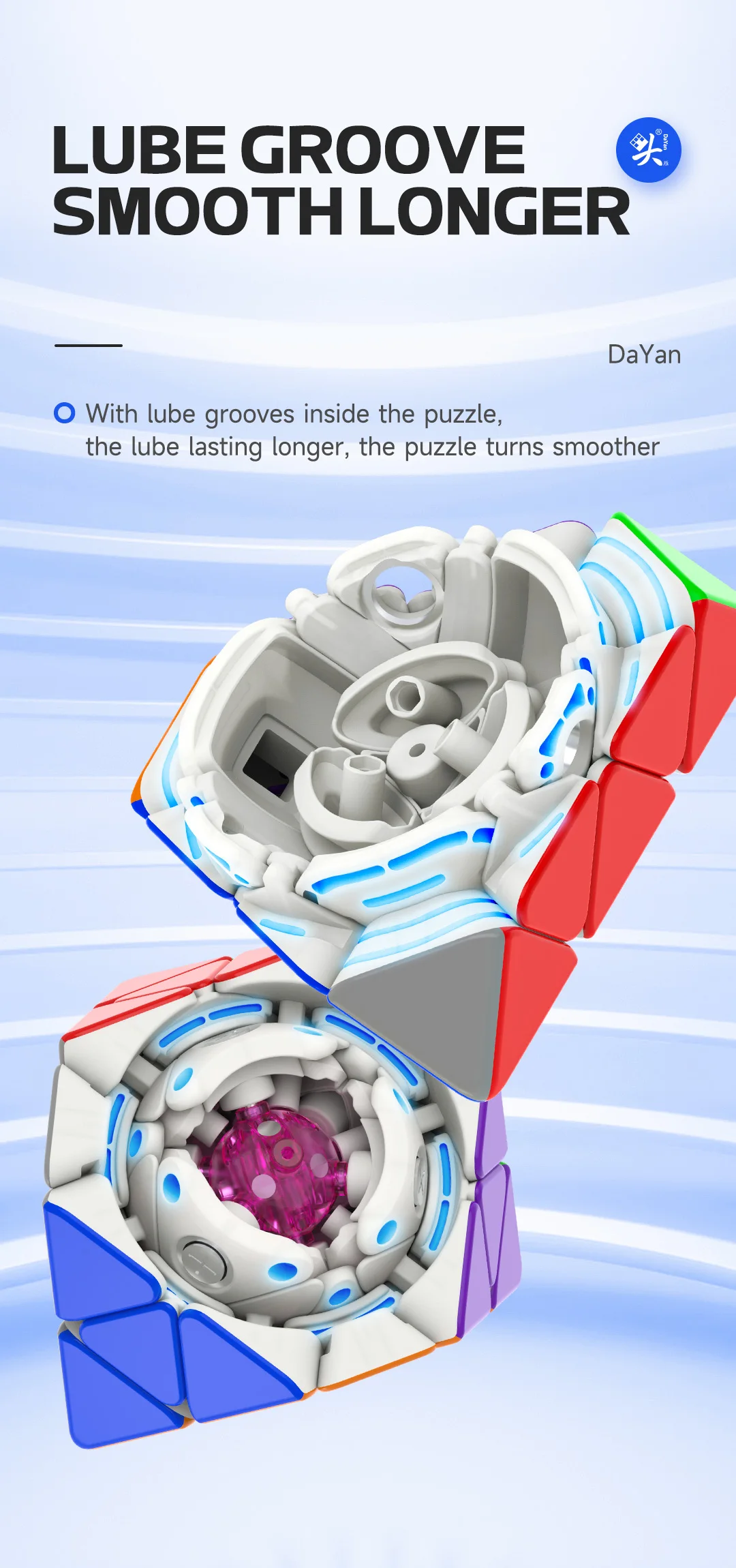 [SaoCube] Dayan Fto Rotating 3x3 Octahedron Black Core Magnetic Magic Cube Professional Fidget Toys Cubo Magico Puzzle
