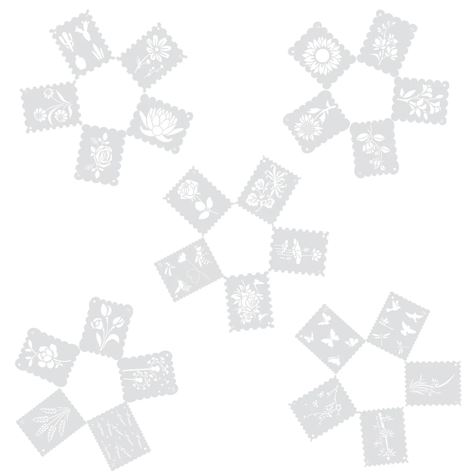 25 قطعة استنسل رسم قوالب الحيوانات الأليفة المتينة استنسل اللوحة الزخرفية DIY بها بنفسك الحرف الأثاث الجدران نسيج الخشب قابلة لإعادة الاستخدام #3