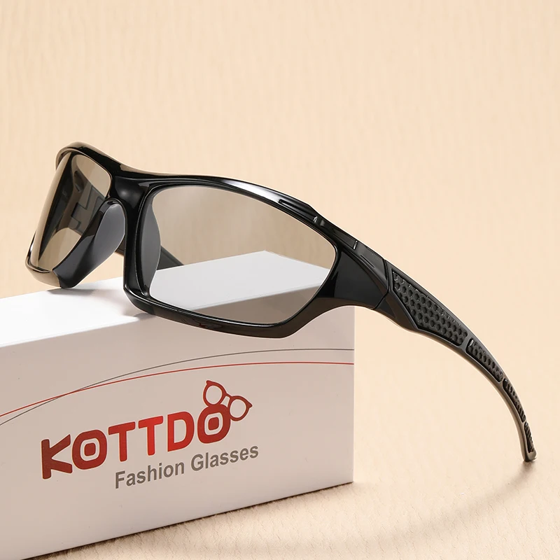 Sport Sonnenbrille für Männer Polarisierte Radfahren Outdoor Männliche Sonnenbrille Gelb Nachtsicht Brillen Sonnenbrille Lentes De Sol Hombre – Detail 2