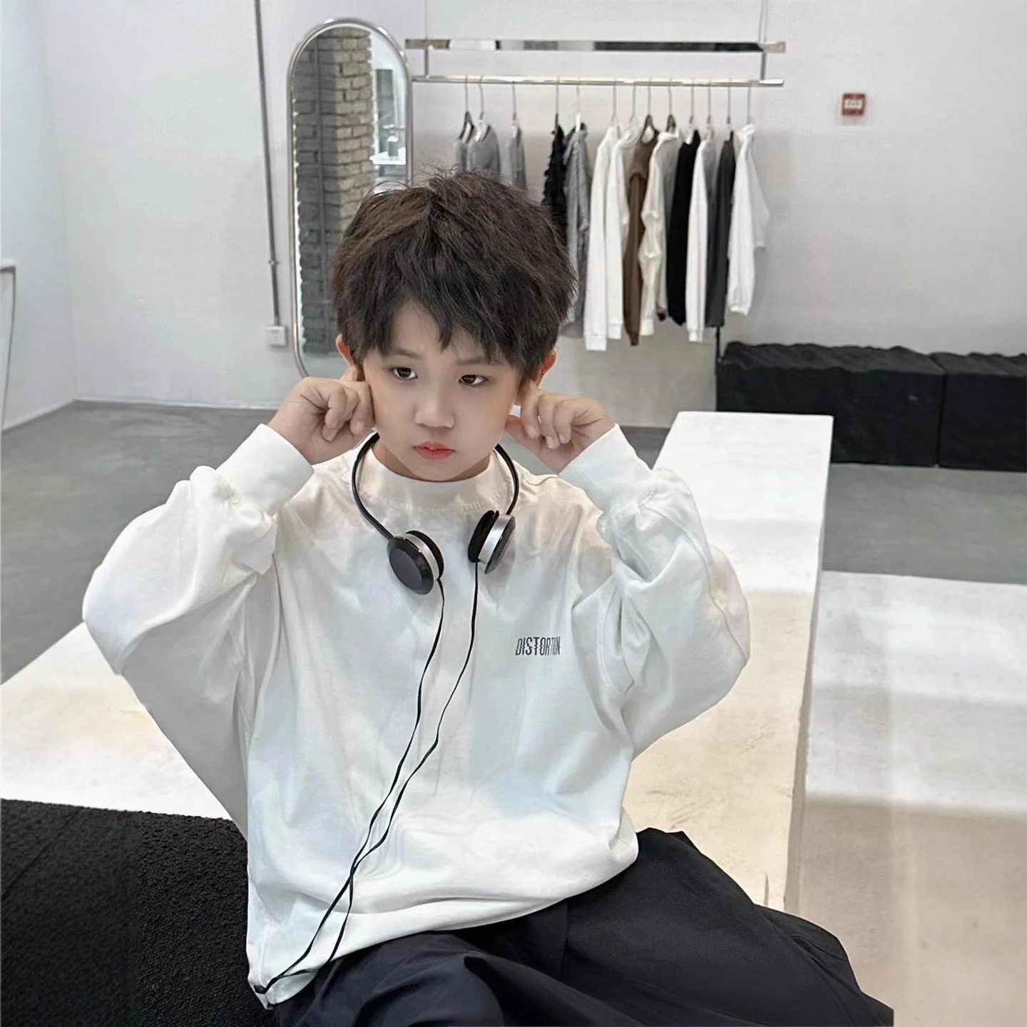 

Boys' Long Sleeve T-Shirt 2025 Autumn New Children's Boys' Base Shirt Printed Top