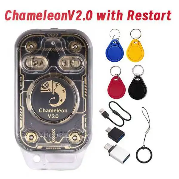 

Chameleon V2.0 RFID Smart Chip Emulator NFC Card Reader Duplicator 125KHz 13.56MHz Portable Key Cloner for Access Control