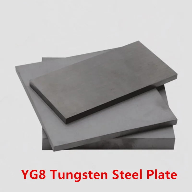 YG8 Tungsten Steel Plate Block 100X100mm YG8 Hard Alloy Plate Tungsten Carbide Tungsten Steel Plate Square Sheet Flake Material