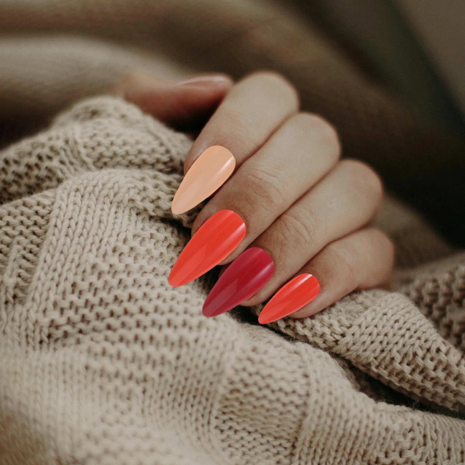 

24pcs Nude For Women Glue On Manicure Fake Nails Tips False Nail Women Fake Nails Tips Durable Nail Art Supplies