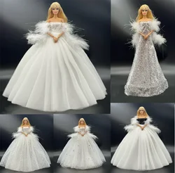 1 Set Doll Accessories Princess Doll Dress + Doll Shoes for 11.5 Inch 30cm Doll Kids or Birthday GiftA1