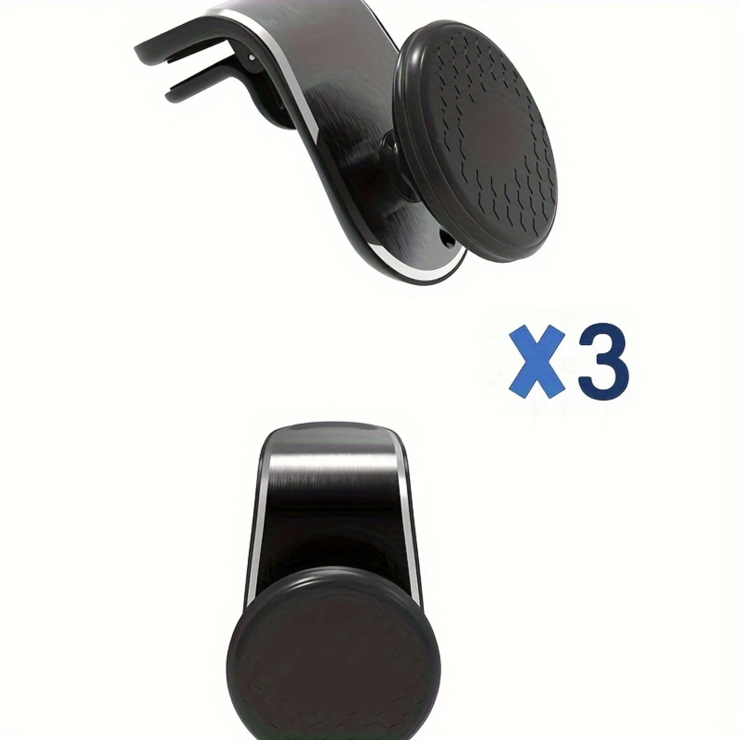 3Pcs a set of durable L-shaped  car phone seats - waterproof, rust-proof instrument panel mounted safely for hands-free viewing