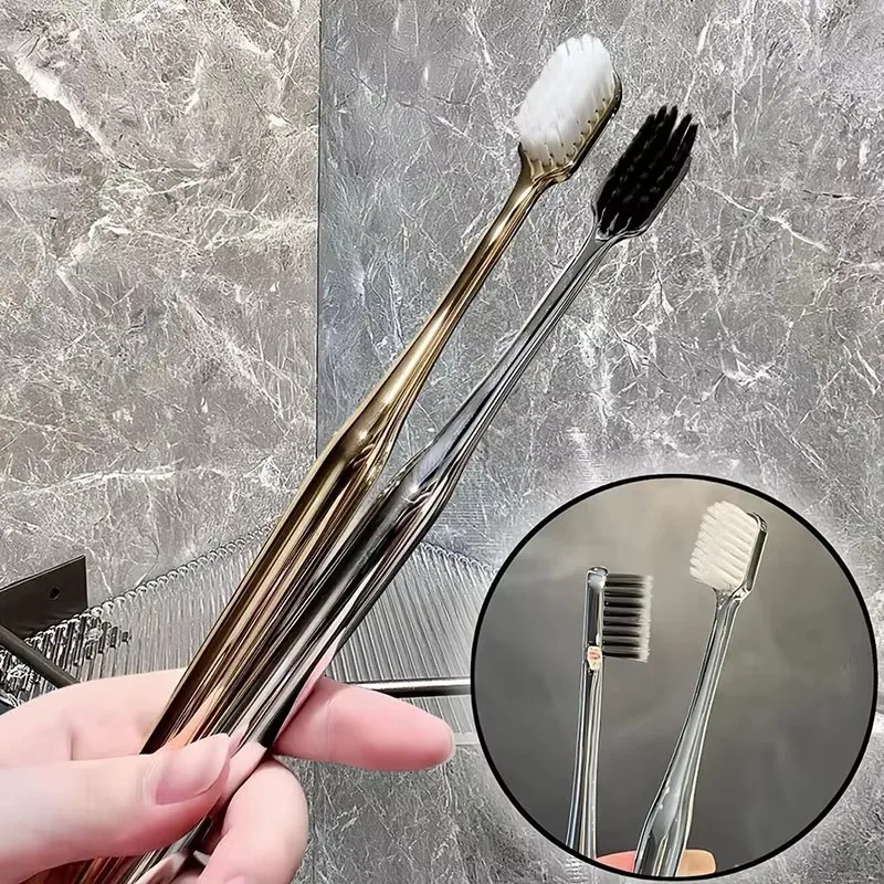 4/8pcs High-end Soft Toothbrush Men Women Adult Tooth Brush Dental Brushes Elegance Gentle Luxury Dedicated To Oral Health ﻿