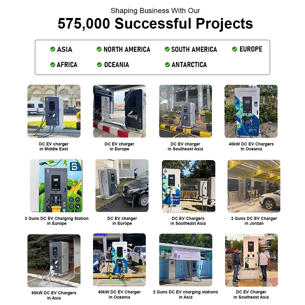 Beny IP55 30kw/40kw/60kw/90kw/120kw/150kw/180kw/240kw Ev Dc Power Fast Charging Station CCS1 CCS2 EV Charger With OCPP