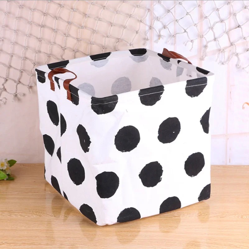 

Cartoon Small Fresh Square Storage Storage Basket Waterproof Debris Storage Basket Portable Organizing