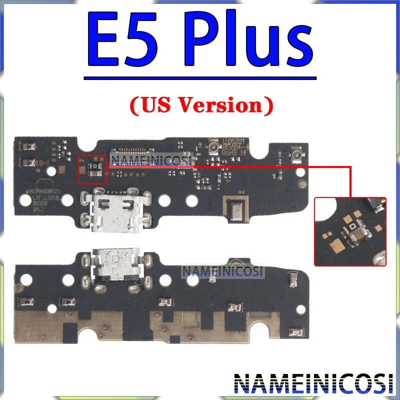 Usb Dock Charger Connector for Motorola Moto E5 E6 E6i E6S E7 E7i Play Go Plus Power Charging Board Module Flex Ports