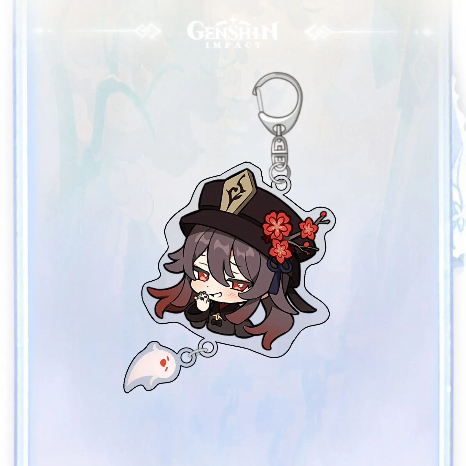 Anime Game Genshin Kunikuzushi Morax Kaeya Xiao Hu Tao Tartaglia Acrylic Keychain Badge Cartoon Cosplay Pendant Accessories image 5