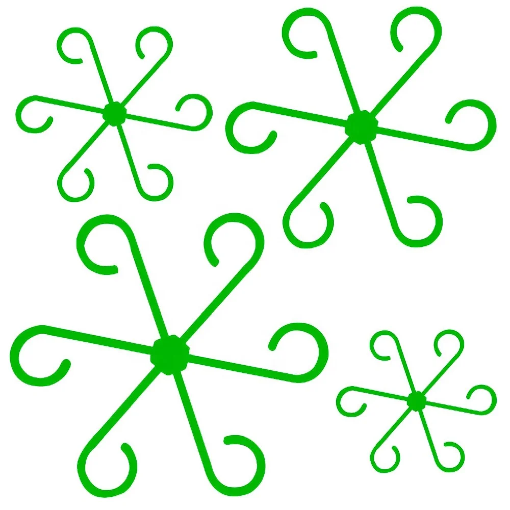 4PCS Reusable Plant Stem Support Frames No Stake Folding Trellis Rack for Climbing Plants Branches