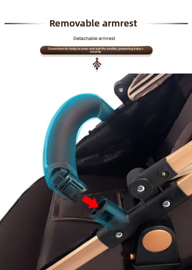 Kinderwagen Zwei-Wege-Licht zusammenklappbar kann sitzen und liegen