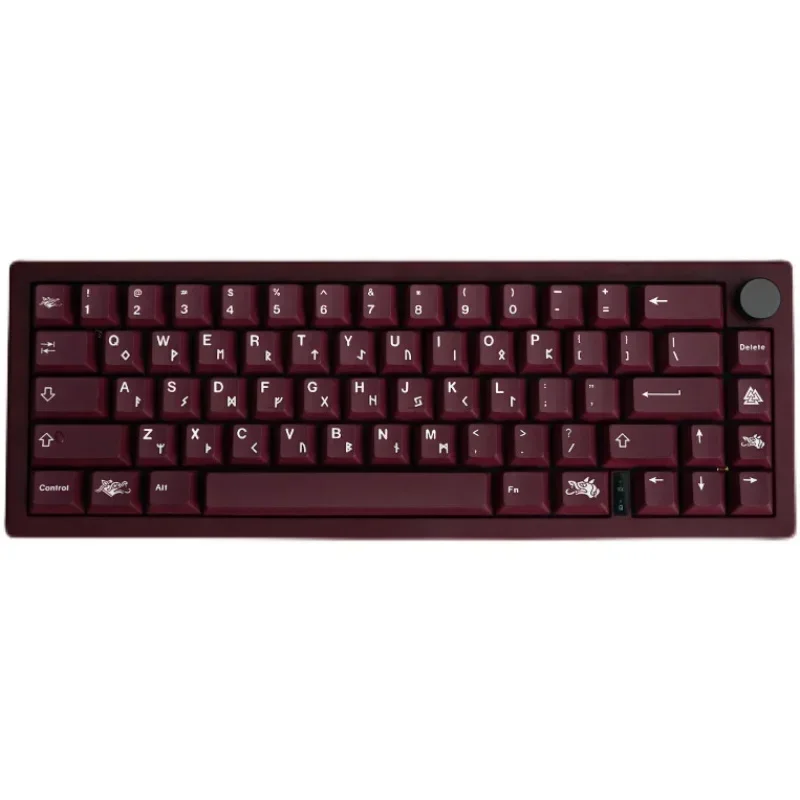 Red Mechanical Keyboard Keycaps Full Set PBT Sublimation Cherry Original Height