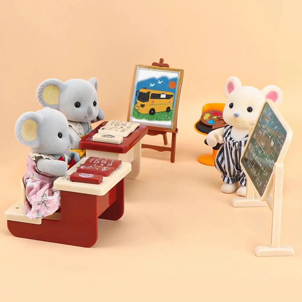 1:12 Dollhouse Miniature Simulation Classroom Scene Accessories Drawing Tool Miniature Furniture Girl Birthday Gift