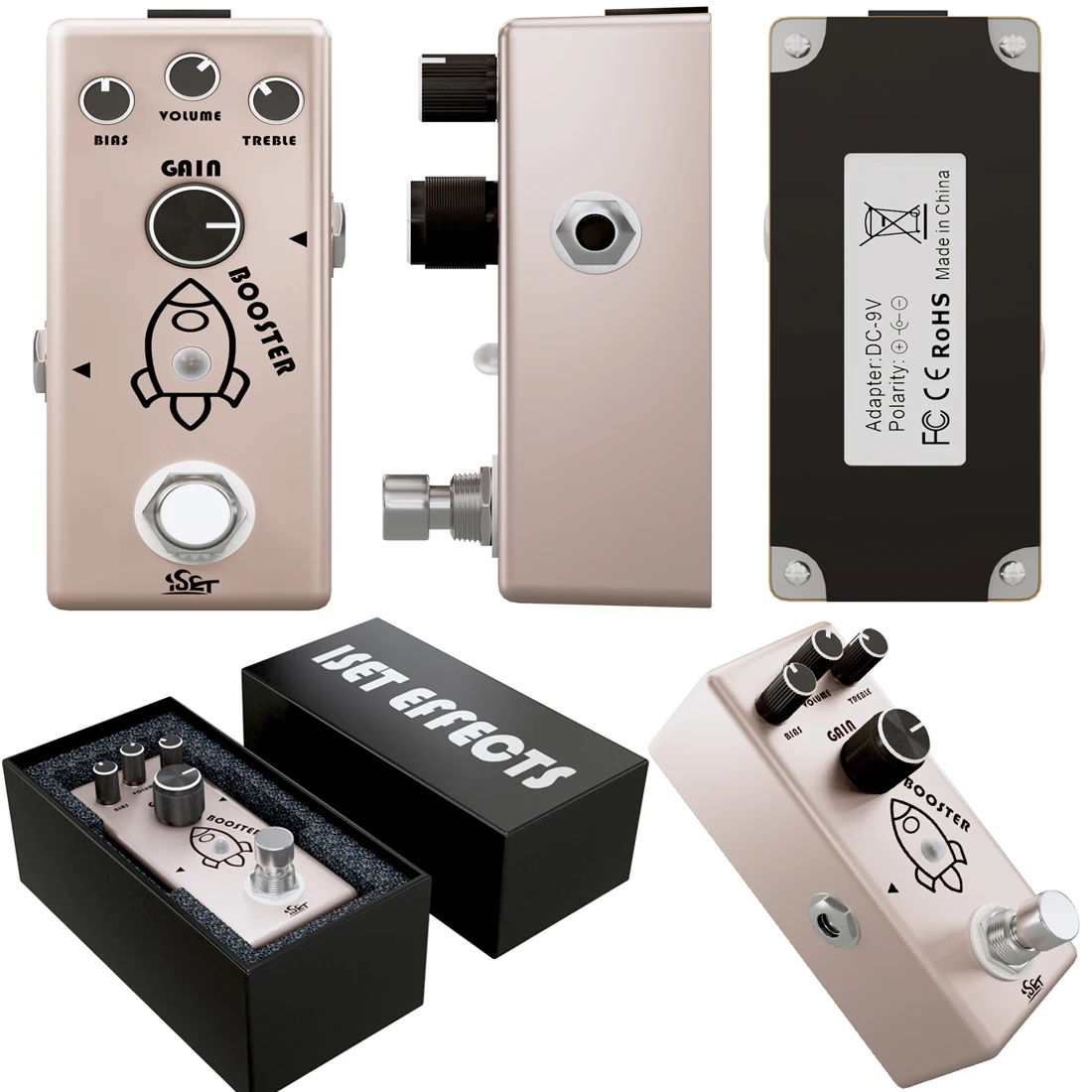 

ISET PD-10 Booster Electric Guitar Effect Peda Booster Excitation Effect Mini Single Guitar Pedal True Bypass Guitar Parts