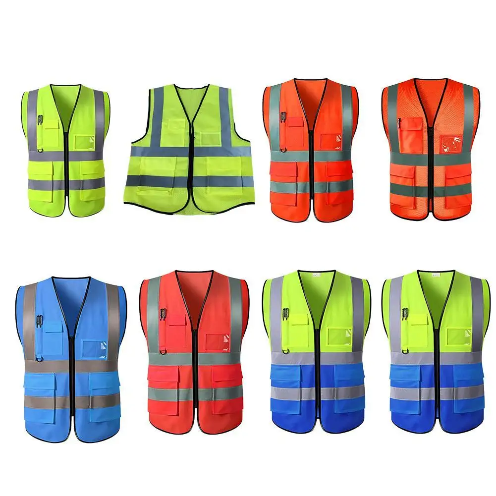 Cycling Reflective Vest Adjustable Reflective Security Vests For Night Outdoor Running Cycling Traffic Safety Cycling Wear