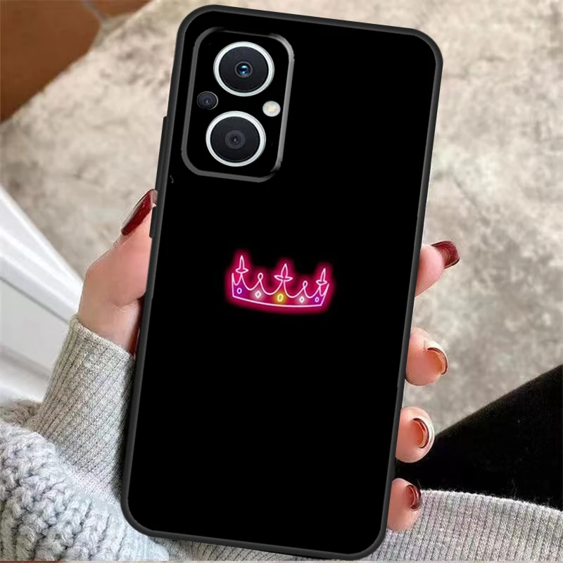 Neon Light Back Cover For OPPO Reno 6 7 8 Lite 3 4 5 Z 2Z 8T OPPO Find X6 Pro X2 X3 Neo X5 Lite Case