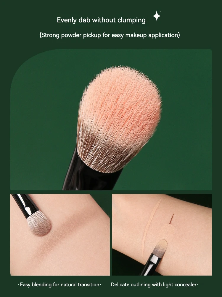REVERSE 6pcs Combinação de Pincel de Maquiagem de Alta Qualidade de Fibra de Lã de Luxo Macia para a Pele Portátil Atualizado Phantom Iniciantes