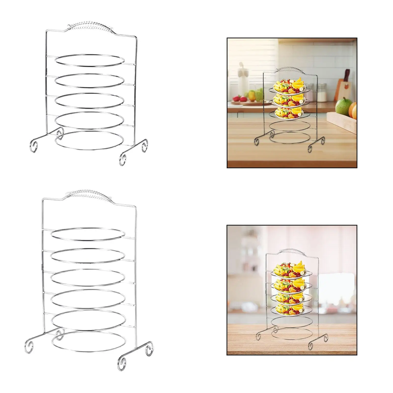 

Serving Stand for Plates Easy to Use Organizer for Restaurant Event Counter