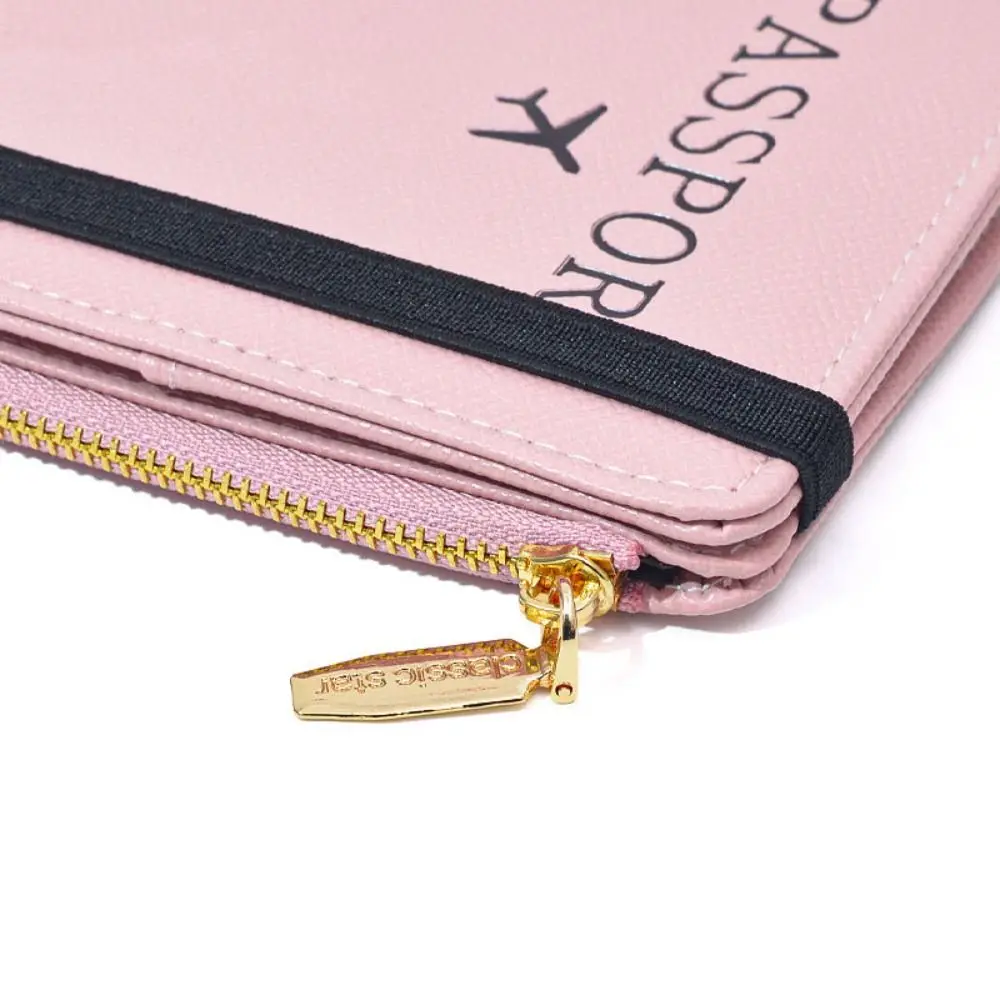 

Держатель для карт, сумка для паспорта из искусственной кожи, кошелек на молнии, RFID-защита от кражи, зажим для паспорта, многофункциональная сумка для хранения сертификатов в самолете