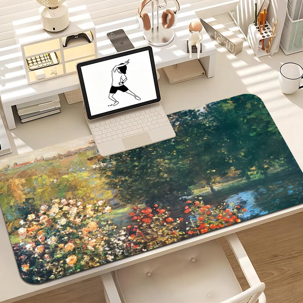 Claude Monet My Favorite Customized Laptop Gaming Mouse Pad Size For Game Keyboard Pad For Gamer