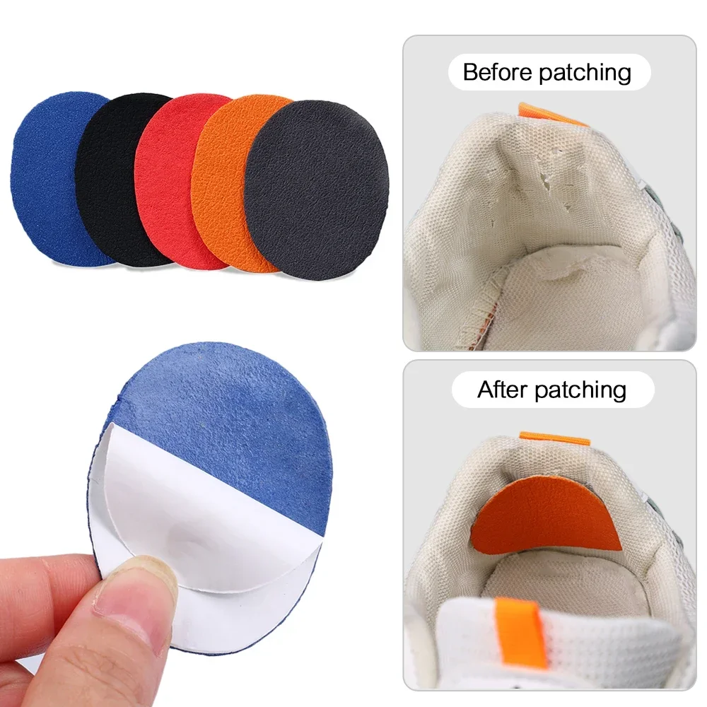 6pcs/set Heel Wear Repair Shoe Patch Stickers Unisex Anti-Wear Heel Foot Care Tools Foot Care Pad Inserts Sneakers Protector