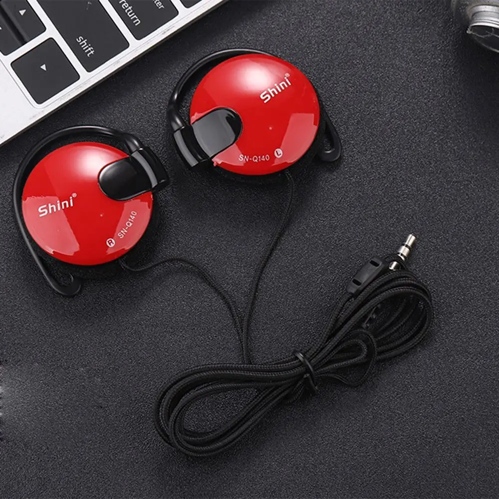 

Bass Wired Earpiece Stereo 3.5mm Earphone Headset Ear Hook Headphone