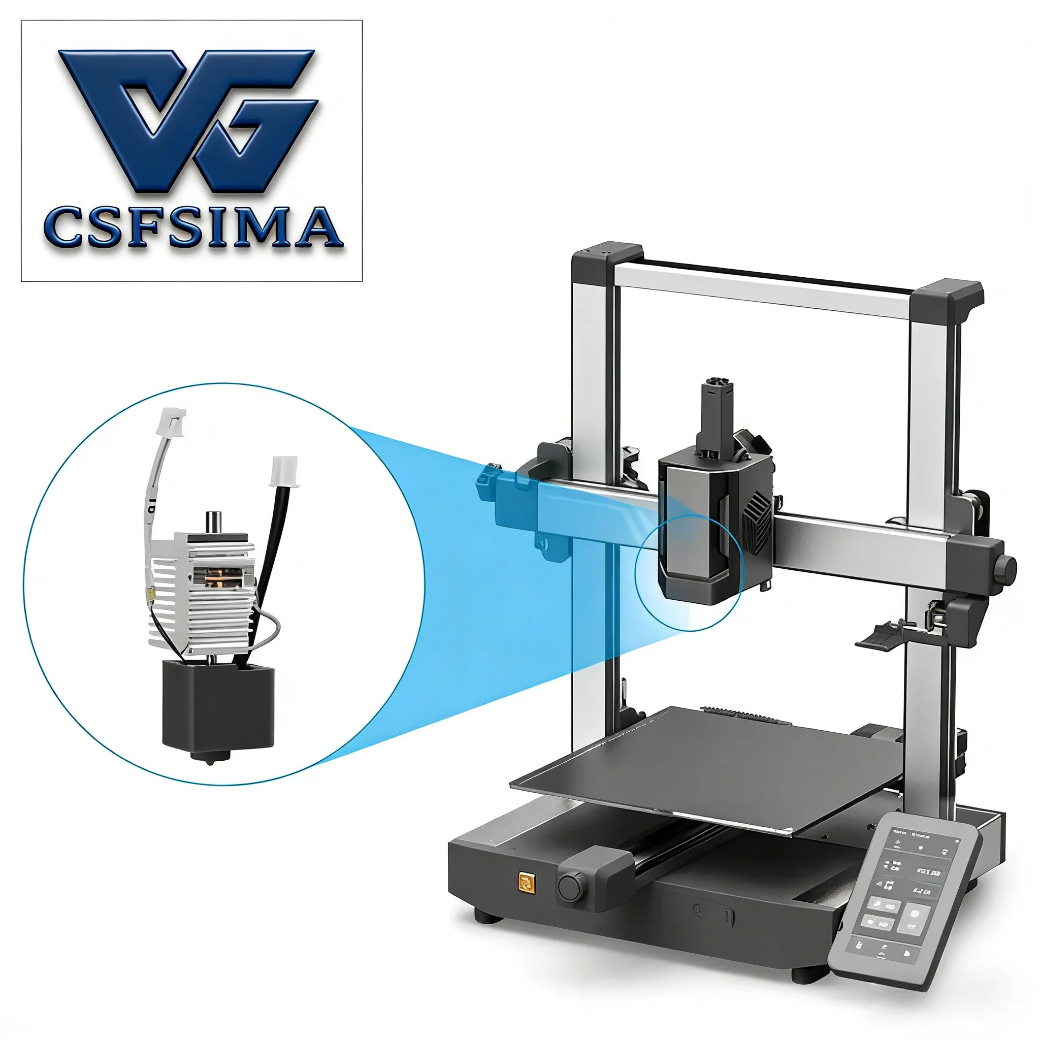 

Вертикальный экструдер, комплект горячего конца, печатающая головка, сопло, инструмент для 3D-принтера Anycubic Kobra 3, запасные части