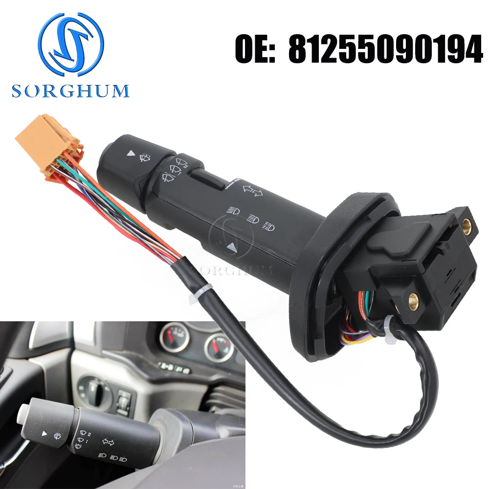 

Переключатель рулевой колонки, комбинированный переключатель указателя поворота стеклоочистителя 81255090194 для деталей MAN Bus/Neoplan TGA/TGL/TGM/TGS/TGX